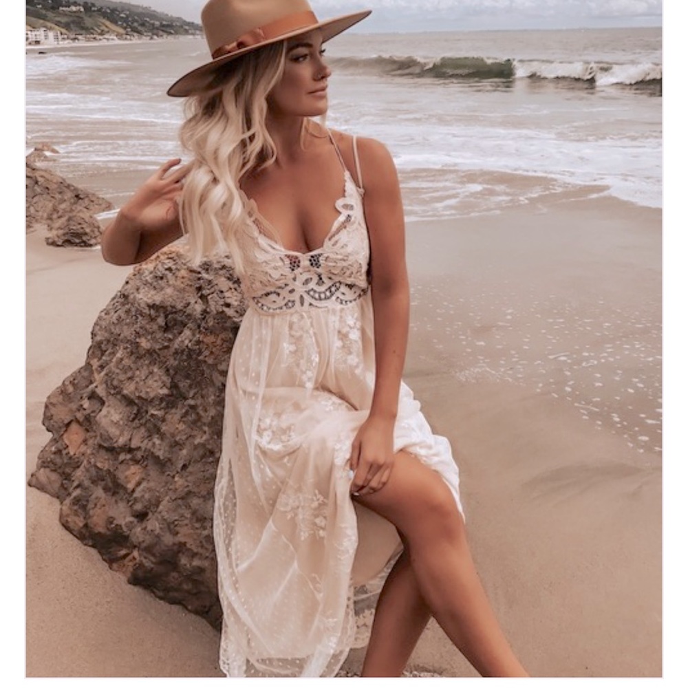 Boho Chic Bralette Maxi Dress